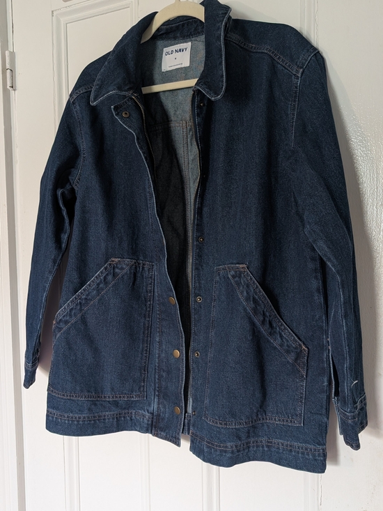 Old Navy Jackets & Blazers - Old Navy Dark Denim Chore Coat - M